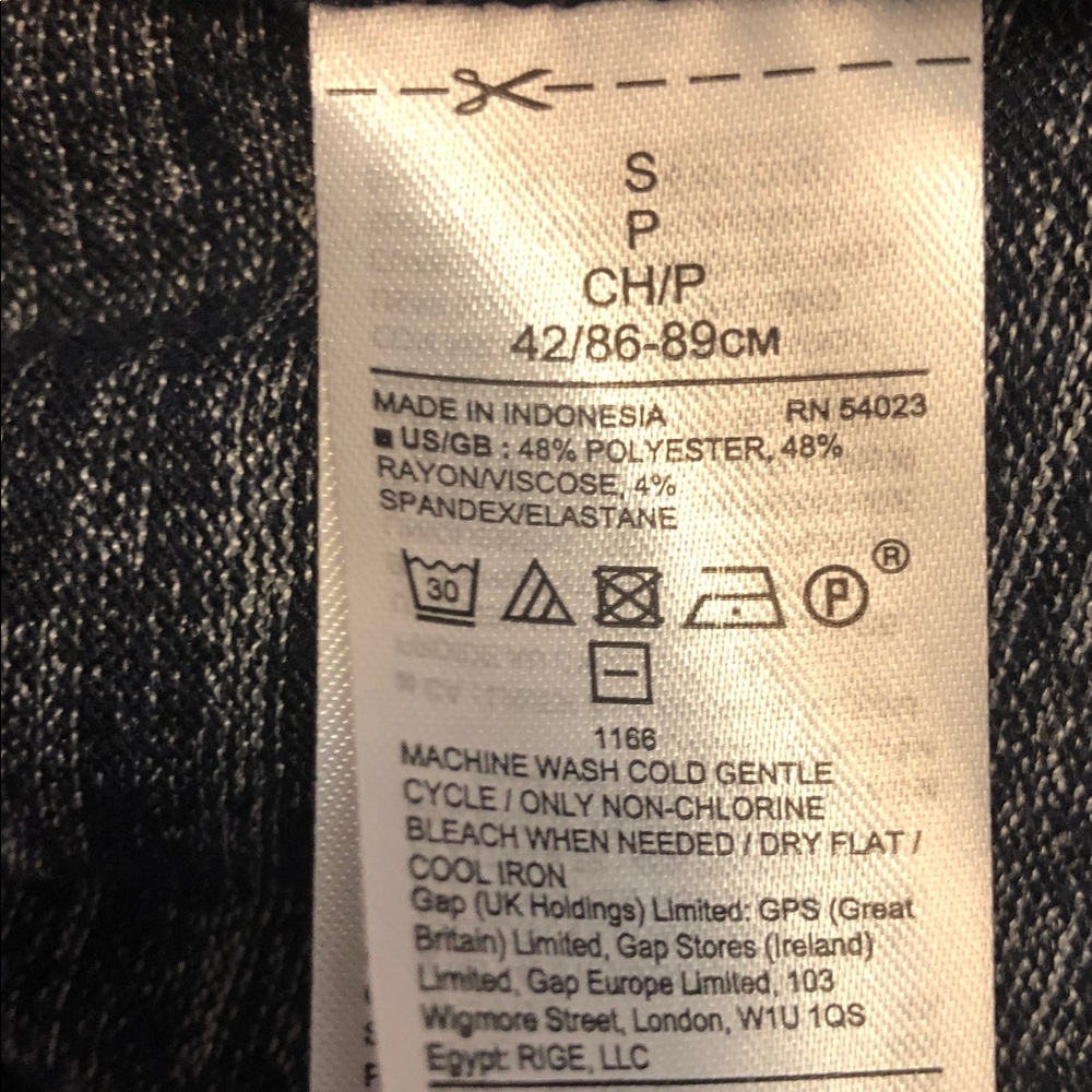 Banana Republic Marled Navy and White Open-Front Cardigan - Picture 4 of 4